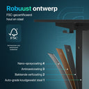 Flowsense Zit Sta Bureau -  160 x 60 cm